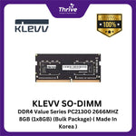 Load image into Gallery viewer, KLEVV SO-DIMM DDR4 Value Series PC25600 3200MHZ 8GB (1x8GB) (Bulk Package) ( Made In Korea )
