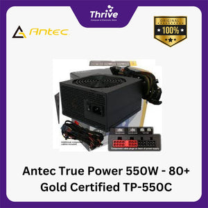 Antec True Power 550W - 80+ Gold Certified TP-550C - 5 Years Warranty Replacement