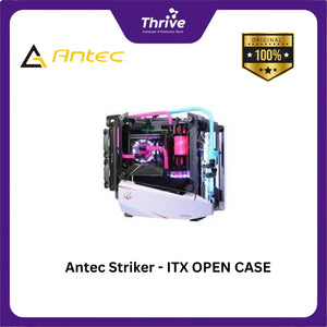 Antec Striker - ITX OPEN CASE - Dual Side 4mm Tempered Glass - Aluminum + Steel - Type C 3.1 Ready & Riser Cable