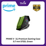 Load image into Gallery viewer, PRIME V - [L] Premium Gaming Case 0.7 mm STEEL Green / Yellow / White
