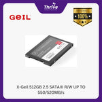 Load image into Gallery viewer, X-Geil 512GB 2.5 SATAIII R/W UP TO 550/520MB/s
