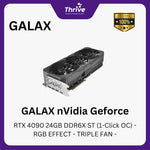 Load image into Gallery viewer, GALAX nVidia Geforce RTX 4090 24GB DDR6X ST (1-Click OC) - RGB EFFECT - TRIPLE FAN -