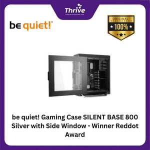 be quiet! Gaming Case SILENT BASE 800 Silver with Side Window - Winner Reddot Award