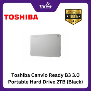 Toshiba Canvio Ready B3 3.0 Portable Hard Drive 2TB (Black)