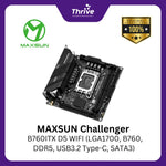 Load image into Gallery viewer, MAXSUN Challenger B760ITX D5 WIFI (LGA1700, B760, DDR5, USB3.2 Type-C, SATA3)
