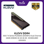 Load image into Gallery viewer, KLEVV DDR4 BOLT X Series PC25600 3200MHz Dual Channel 16GB (2X8GB) 16-18-18-38 - KD48GU880-32A160U