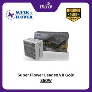 Super Flower Leadex VII Gold 850W - SF-850F14XG(BK) ATX 3.0 Compatible - 80+ GOLD - Full Modular - PCIe 5.0 Ready - 10 Years