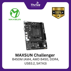 MAXSUN Challenger B450M (AM4, AMD B450, DDR4, USB3.2, SATA3)