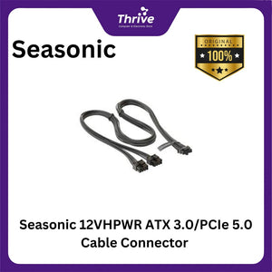 Seasonic 12VHPWR ATX 3.0/PCIe 5.0 Cable Connector - Compatible with Seasonic Modular ATX 2.xx PRIME and FOCUS Series (above 850W output)