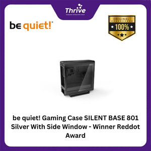 be quiet! Gaming Case SILENT BASE 801 Silver With Side Window - Winner Reddot Award