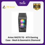 Load image into Gallery viewer, Antec NX270 TG - ATX Gaming Case - Mesh &amp; Geometric Diamond Front Panel Design - FREE 2 PCS 12CM RGB FANS
