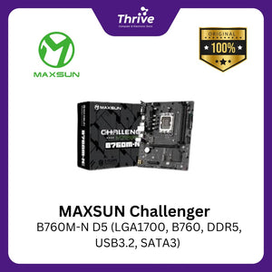 MAXSUN Challenger B760M-N D5 (LGA1700, B760, DDR5, USB3.2, SATA3)