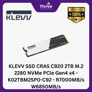 KLEVV SSD CRAS C920 2TB M.2 2280 NVMe PCle Gen4 x4 - K02TBM2SP0-C92 - R7000MB/s W6850MB/s