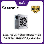 Load image into Gallery viewer, Seasonic VERTEX WHITE EDITION GX-1200 - 1200W Fully Modular - 80+ Gold Certified - ATX 3.0 Compatible - PCIe 5.0 Ready - 10 Years Warranty Replacement
