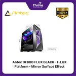 Load image into Gallery viewer, Antec DF800 FLUX BLACK - F-LUX Platform - Mirror Surface Effect - 4mm Tempered Glass Side Panel - FREE 3 PCS 12CM ARGB FANS + 2 PCS 12CM FAN
