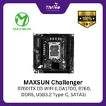 Load image into Gallery viewer, MAXSUN Challenger B760ITX D5 WIFI (LGA1700, B760, DDR5, USB3.2 Type-C, SATA3)
