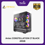 Load image into Gallery viewer, Antec CONSTELLATION C7 BLACK ARGB - Mid-Tower Gaming Case - Panoramic View - Multi-Directional AIR INTAKE and MASSIVE AIRFLOW - 4mm Tempered Glass Side Panel - Type C Ready - Free 3Pcs