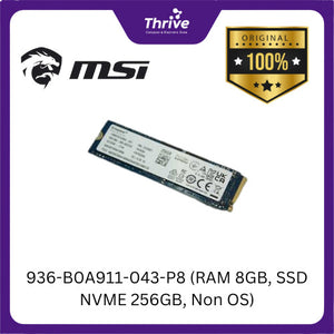 936-B0A911-043-P8 (RAM 8GB, SSD NVME 256GB, Non OS)