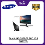 Load image into Gallery viewer, SAMSUNG CR50 32 FHD 16:9 CURVED VA 72% NTSC 75HZ 1Y PART + 3Y SERVICE
