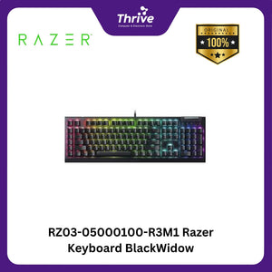 RZ03-05000100-R3M1 Razer Keyboard BlackWidow V4 75% - Hot-swappable Mechanical Gaming Keyboard - Black