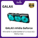 Load image into Gallery viewer, GALAX nVidia Geforce RTX 4070 Ti 12GB DDR6X ST (1-Click OC) - TRIPLE FAN -
