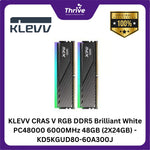 Load image into Gallery viewer, KLEVV CRAS V RGB DDR5 Brilliant White PC48000 6000MHz 48GB (2X24GB) - KD5KGUD80-60A300J
