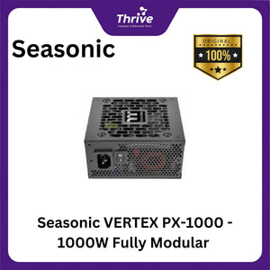 Seasonic VERTEX PX-1000 - 1000W Fully Modular - 80+ Platinum Certified - ATX 3.0 Compatible - PCIe 5.0 Ready - 10 Years Warranty Replacement