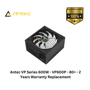 Antec VP Series 600W - VP600P - 80+ - 2 Years Warranty Replacement