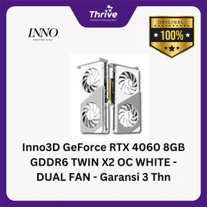 Inno3D GeForce RTX 4060 8GB GDDR6 TWIN X2 OC WHITE - DUAL FAN - Garansi 3 Thn