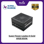 Load image into Gallery viewer, Super Flower Leadex III Gold ARGB 850W - SF-850F14RG (BK) - 80+ GOLD - Full Modular - 10 Years
