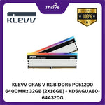 Load image into Gallery viewer, KLEVV CRAS V RGB DDR5 PC51200 6400MHz 64GB (2X32GB) - KD5BGUA80-64A320G
