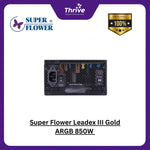 Load image into Gallery viewer, Super Flower Leadex III Gold ARGB 850W - SF-850F14RG (BK) - 80+ GOLD - Full Modular - 10 Years
