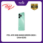 Load image into Gallery viewer, ITEL A70 3GB 64GB GREEN (BOX : CHA+SCR)