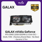 Load image into Gallery viewer, GALAX nVidia Geforce RTX 3060 12GB GDDR6 (1-Click OC) - DUAL FAN - [Factory Brand New - No Box] - Garansi 3 Thn
