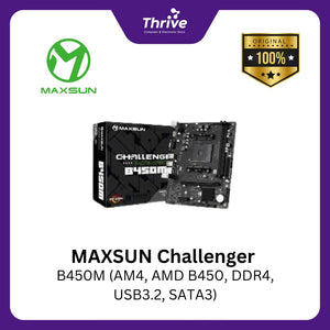 MAXSUN Challenger B450M (AM4, AMD B450, DDR4, USB3.2, SATA3)