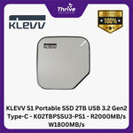 Load image into Gallery viewer, KLEVV S1 Portable SSD 2TB USB 3.2 Gen2 Type-C - K02TBPSSU3-PS1 - R2000MB/s W1800MB/s