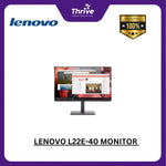 Load image into Gallery viewer, LENOVO L22E-40 MONITOR 21.5 FHD 169 FLAT VA 72 NTSC 75HZ TILT 3Y (BUNDLE PC DESKTOP)