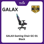 Load image into Gallery viewer, GALAX Gaming Chair GC-01 Black - RGB Effect - Lumbar Pillow - Ergonomic Support System