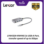 Load image into Gallery viewer, LPAH31N-RNHNG 3x USB-A Port, transfer speed of up to 5Gbps
