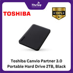 Load image into Gallery viewer, Toshiba Canvio Partner 3.0 Portable Hard Drive 2TB, Black
