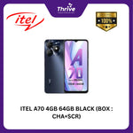 Load image into Gallery viewer, ITEL A70 4GB 64GB BLACK (BOX : CHA+SCR)