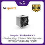 Load image into Gallery viewer, be quiet! Shadow Rock 3 - 1x Shadow Wings 2 120mm PWM high-speed - IMPRESSIVE COOLING POWER
