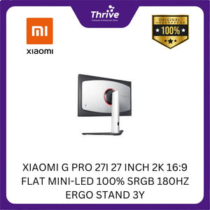 XIAOMI G PRO 27I 27 INCH 2K 16:9 FLAT MINI-LED 100% SRGB 180HZ ERGO STAND 3Y