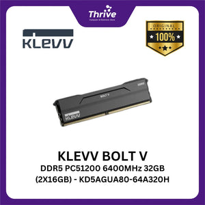 KLEVV BOLT V DDR5 PC51200 6400MHz 32GB (2X16GB) - KD5AGUA80-64A320H