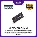 Load image into Gallery viewer, KLEVV SO-DIMM DDR4 Value Series PC25600 3200MHZ 8GB (1x8GB) (Bulk Package) ( Made In Korea )
