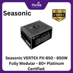 Load image into Gallery viewer, Seasonic VERTEX PX-850 - 850W Fully Modular - 80+ Platinum Certified - ATX 3.0 Compatible - PCIe 5.0 Ready - 10 Years Warranty Replacement
