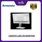 Load image into Gallery viewer, LENOVO L22E-40 MONITOR 21.5 FHD 169 FLAT VA 72 NTSC 75HZ TILT 3Y (BUNDLE PC DESKTOP)