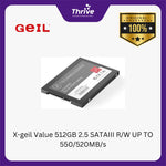 Load image into Gallery viewer, X-geil Value 512GB 2.5 SATAIII R/W UP TO 550/520MB/s
