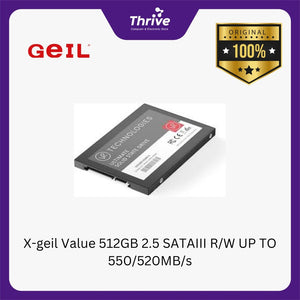 X-geil Value 512GB 2.5 SATAIII R/W UP TO 550/520MB/s