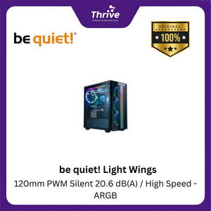 be quiet! Light Wings - 120mm PWM Silent 20.6 dB(A) / High Speed - ARGB